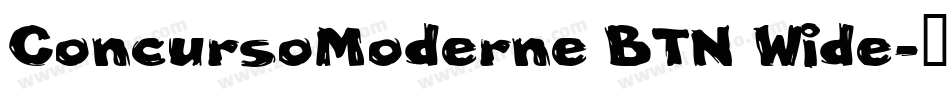 ConcursoModerne BTN Wide字体转换